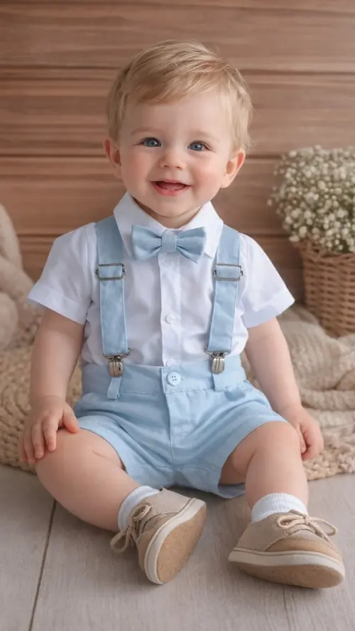 🌟 Conjunto Social Infantil Menino com Suspensório - Sob Medida 🌟