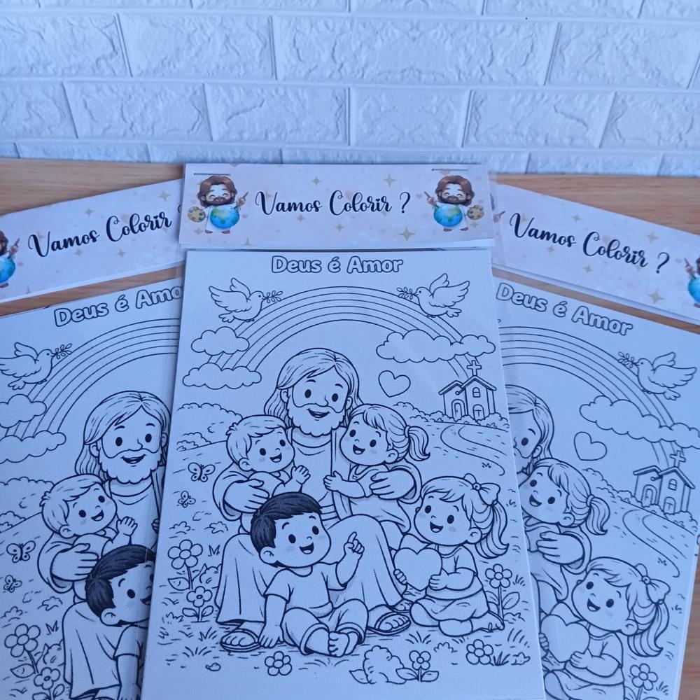 Kit Colorir Personalizado - Lembrancinha de Festa -