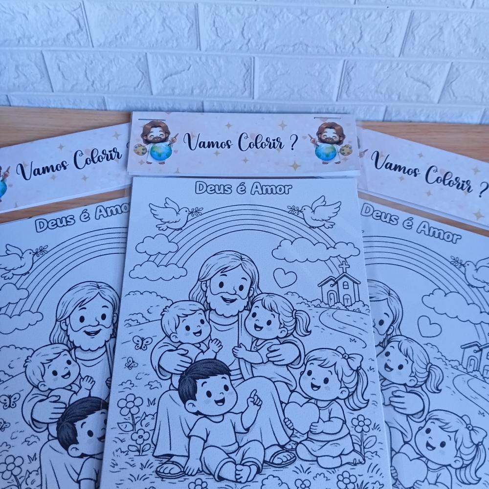 Kit Colorir Personalizado - Lembrancinha de Festa -