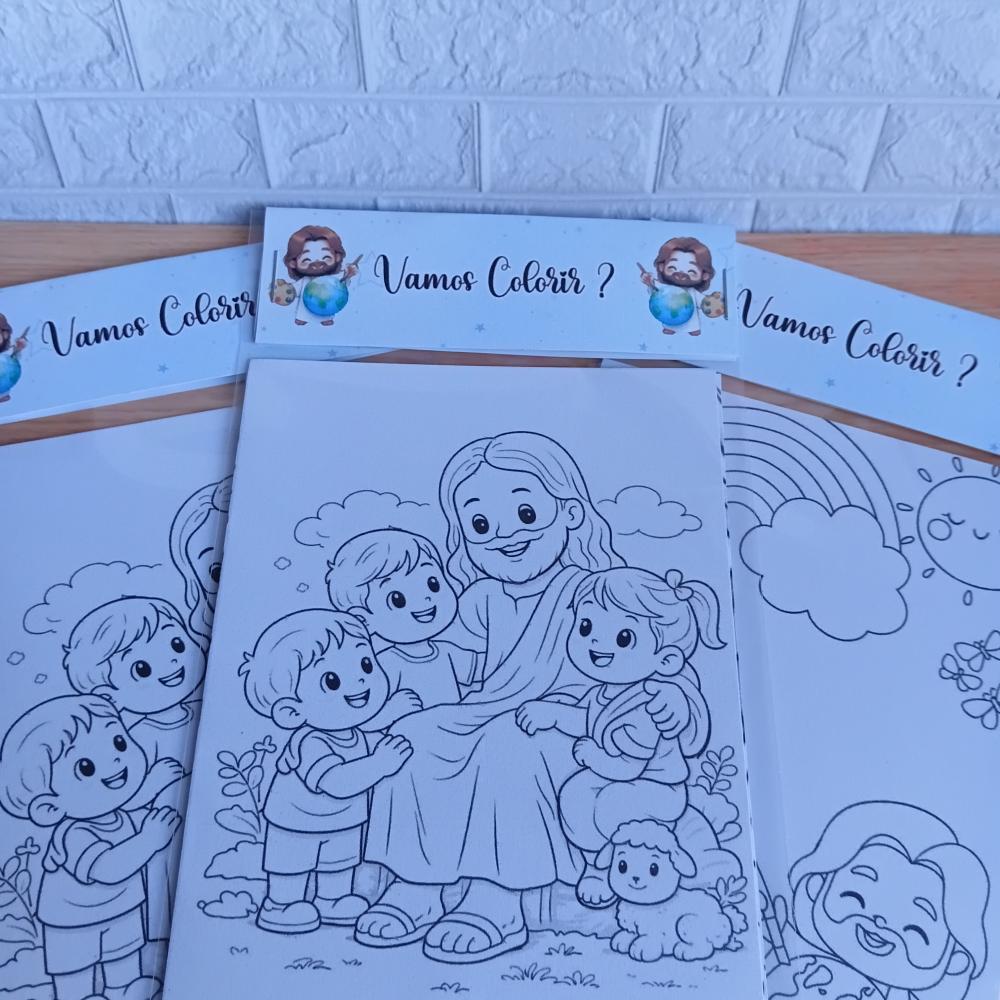 Kit Colorir Personalizado - Lembrancinha de Festa -