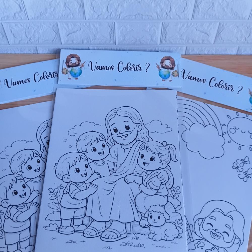 Kit Colorir Personalizado - Lembrancinha de Festa -