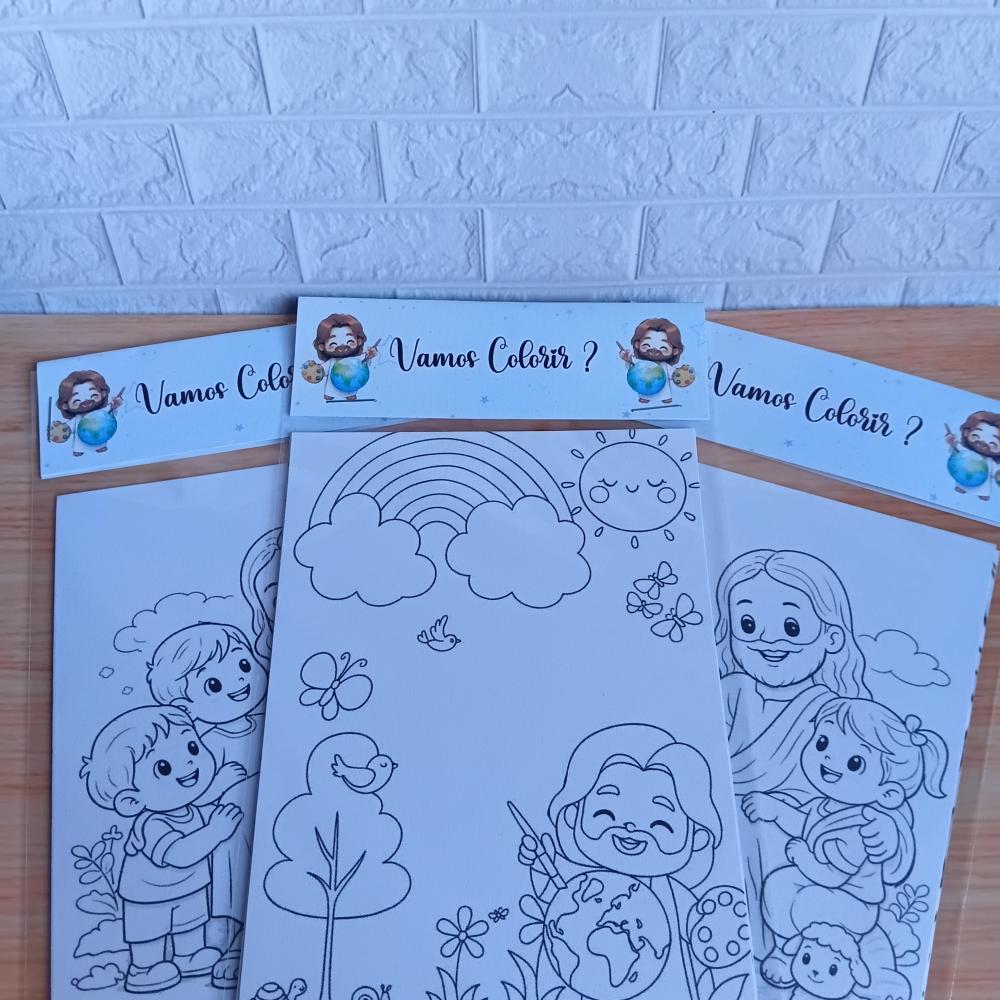 Kit Colorir Personalizado - Lembrancinha de Festa -
