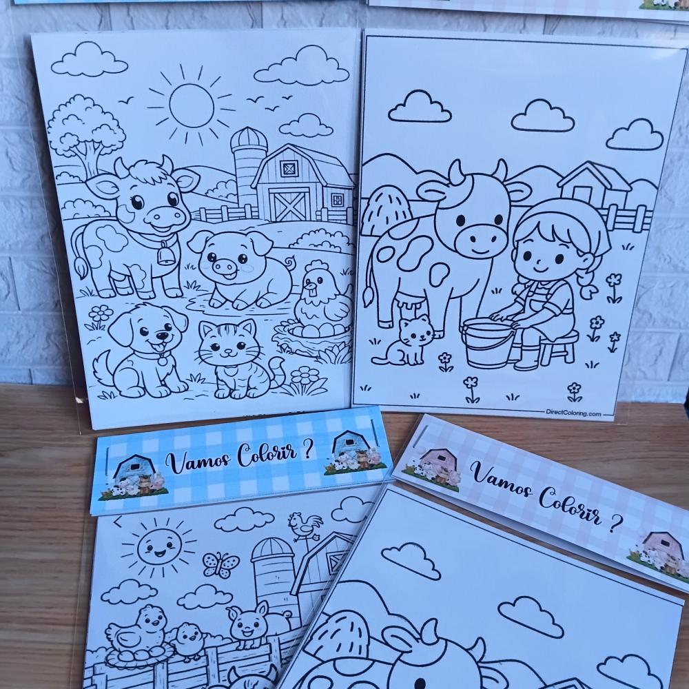 Kit Colorir Personalizado - Lembrancinha de Festa -
