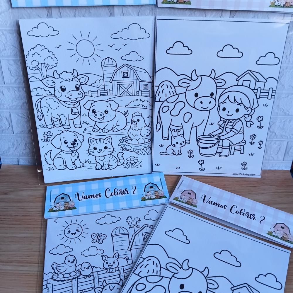 Kit Colorir Personalizado - Lembrancinha de Festa -