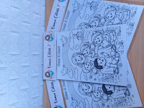 Kit Colorir Personalizado - Lembrancinha de Festa -