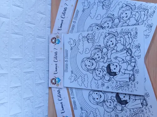 Kit Colorir Personalizado - Lembrancinha de Festa -