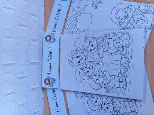 Kit Colorir Personalizado - Lembrancinha de Festa -