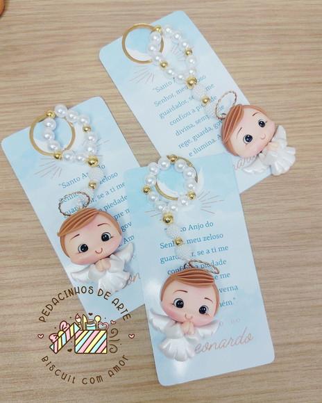 Mini Terço Anjinho Lembrancinhas Batizado