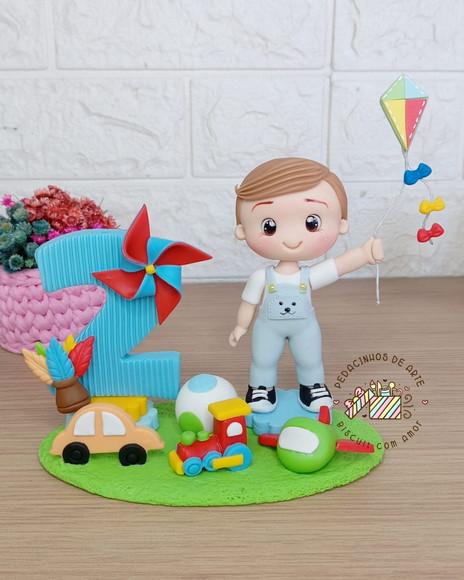 Topo de Bolo Cenário Brinquedos