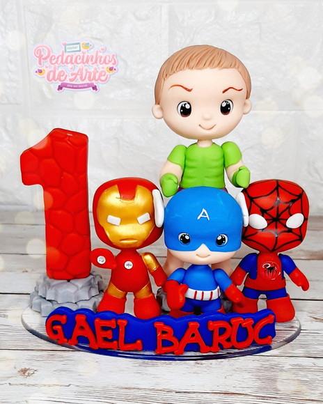 Topo de Bolo Heróis Vingadores