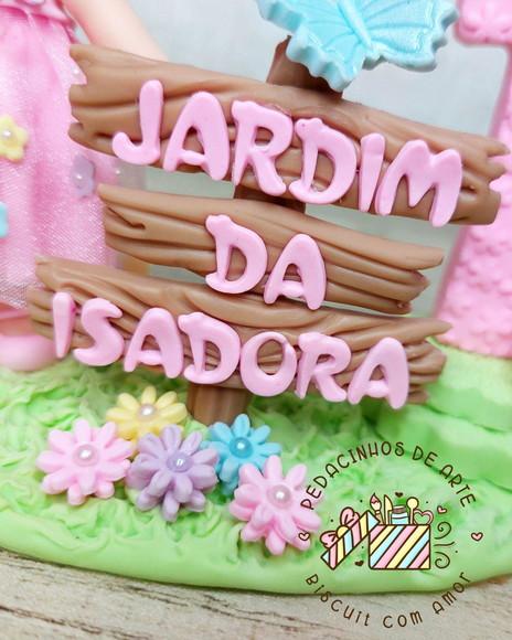 Topo de Bolo Jardim Encantado