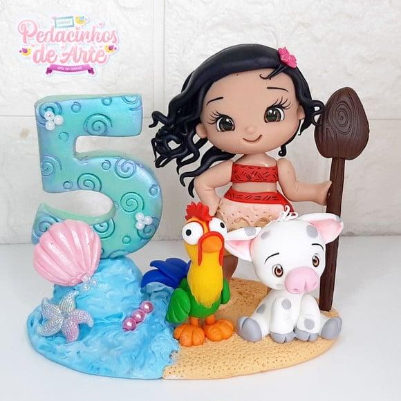 Topo de Bolo Moana Cenário