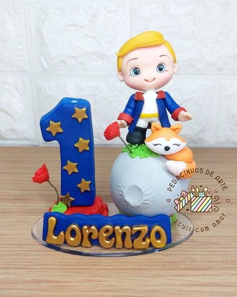 Topo de Bolo Pequeno Príncipe Biscuit