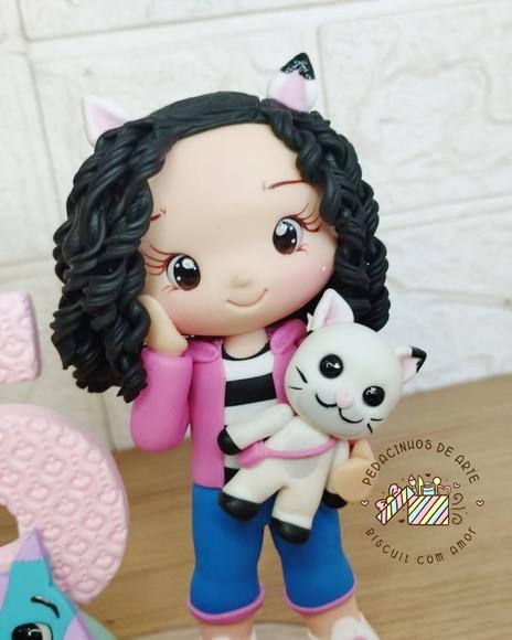 Topo de Bolo Personalizado Biscuit Casa Mágica da Gabby