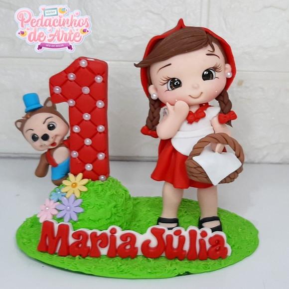 Topo de Bolo Personalizado Chapeuzinho Vermelho