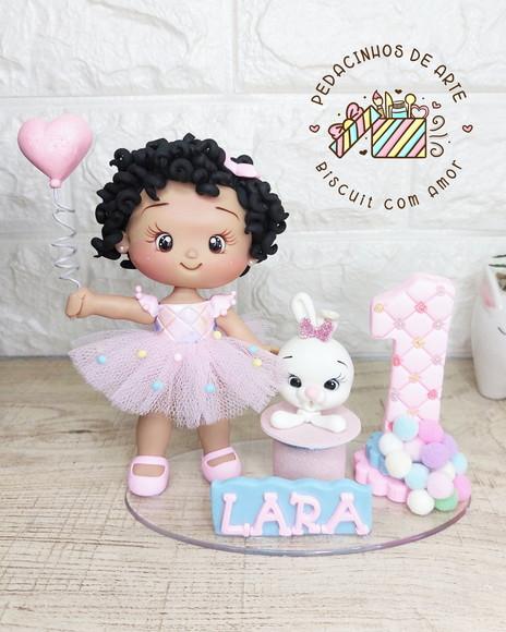 Topo de Bolo Personalizado Circo Rosa