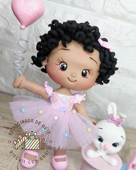 Topo de Bolo Personalizado Circo Rosa