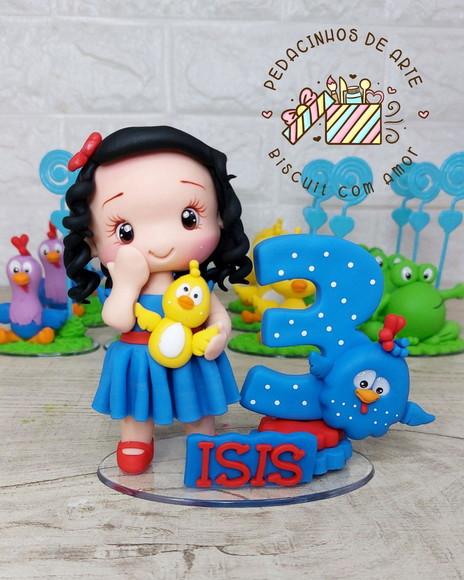 Topo de Bolo Personalizado Galinha Pintadinha Biscuit