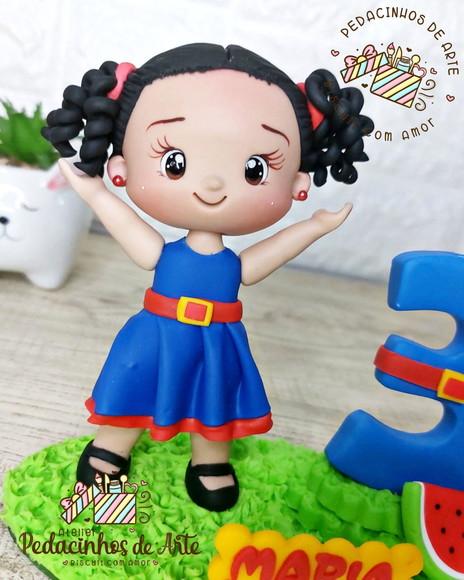Topo de Bolo Personalizado Luna