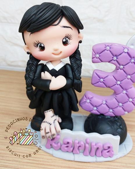 Topo de Bolo Personalizado Wandinha
