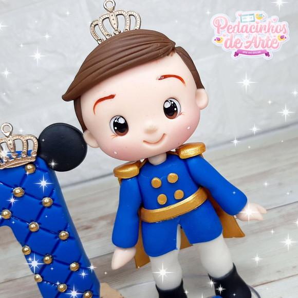Topo de Bolo Personzalizadp Mickey Realeza Biscuit