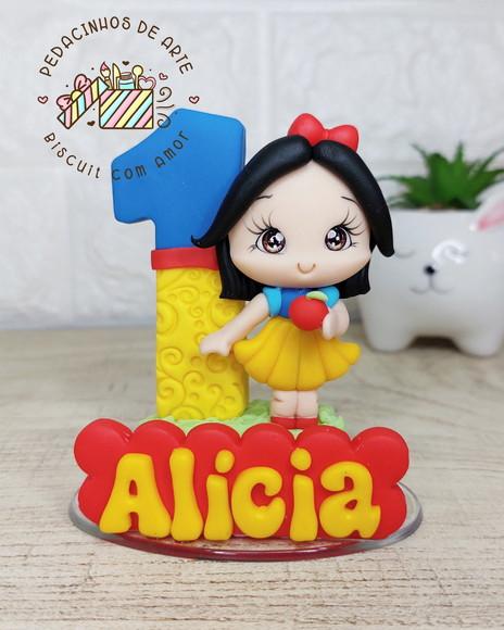 Vela Biscuit Branca de Neve