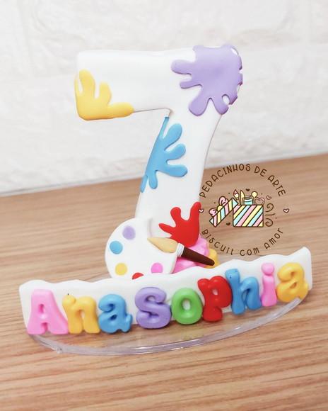 Vela Biscuit Pintando o Sete