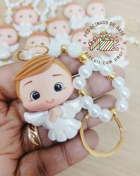 Mini Terço Anjinho Lembrancinhas Batizado