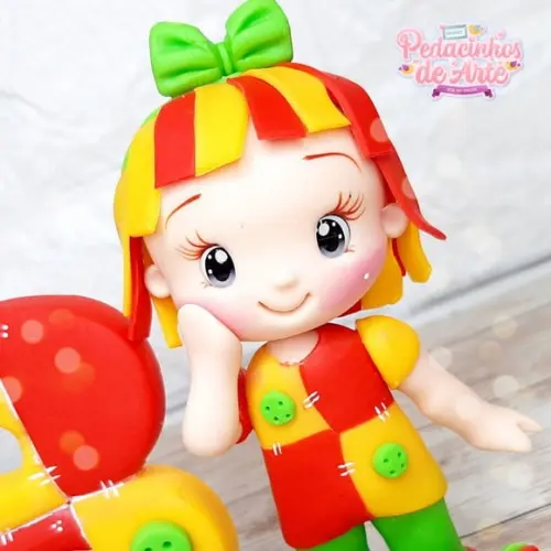 Mini Topo de Bolo Personalizado Emilia