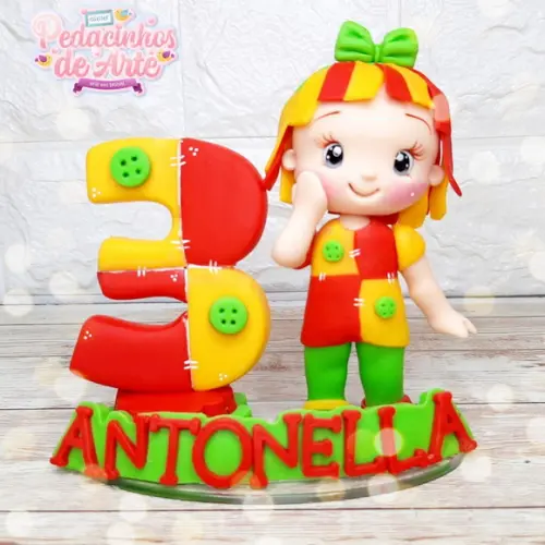 Mini Topo de Bolo Personalizado Emilia
