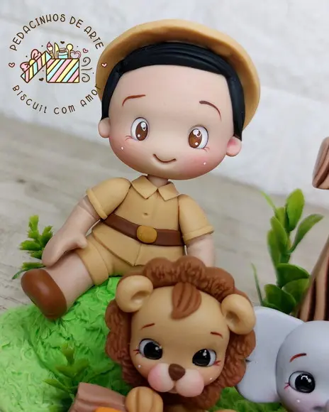 Mini Topo de Bolo Safari