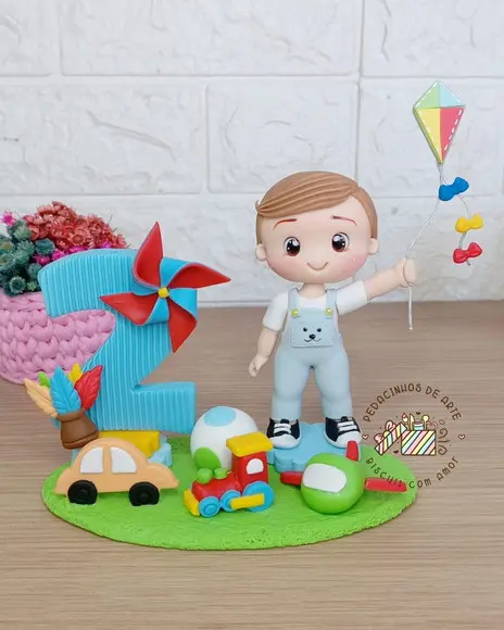Topo de Bolo Cenário Brinquedos