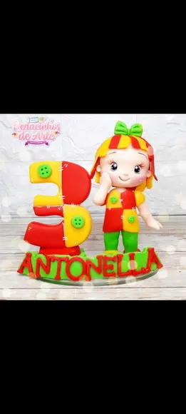 Topo de Bolo Emília e Cuca