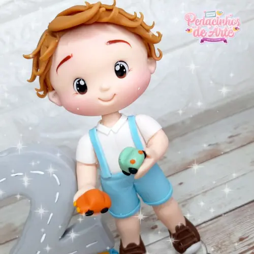 Topo de Bolo Personalizado Carrinho