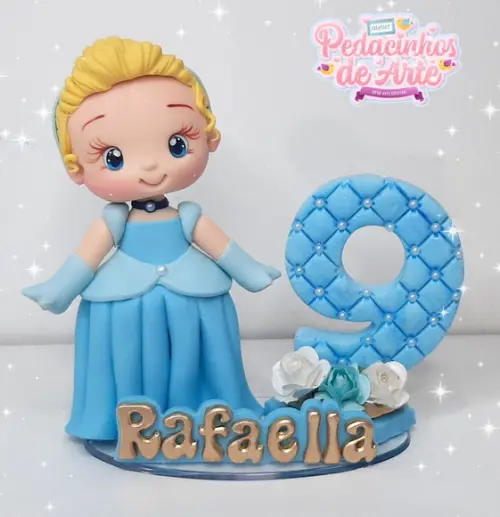 Topo de Bolo Personalizado Cinderela