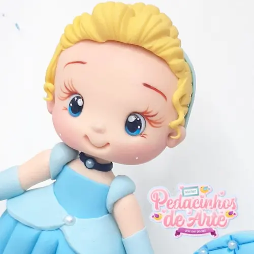 Topo de Bolo Personalizado Cinderela