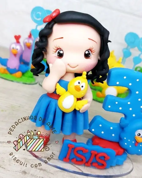 Topo de Bolo Personalizado Galinha Pintadinha Biscuit