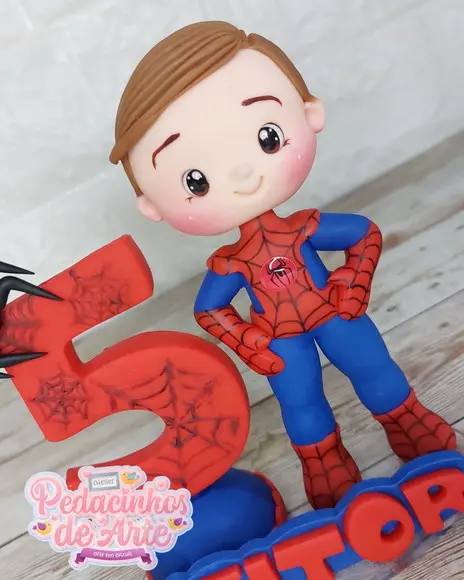 Topo de Bolo Personalizado Homem Aranha