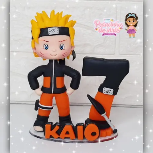 Topo de Bolo Personalizado Naruto