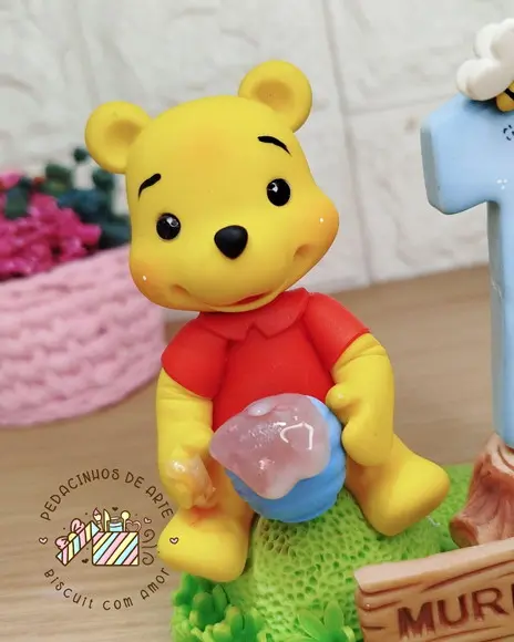 Topo de Bolo Ursinho Pooh
