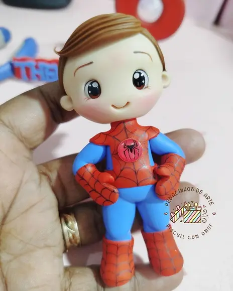 Topo de Bolo Vela Biscuit Heróis Vingadores
