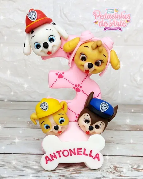 Vela Biscuit Patrulha Canina Menina