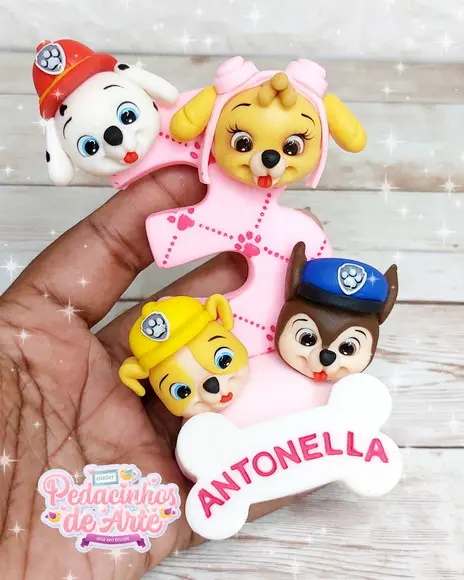 Vela Biscuit Patrulha Canina Menina