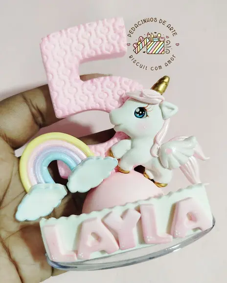 Vela Biscuit Unicórnio