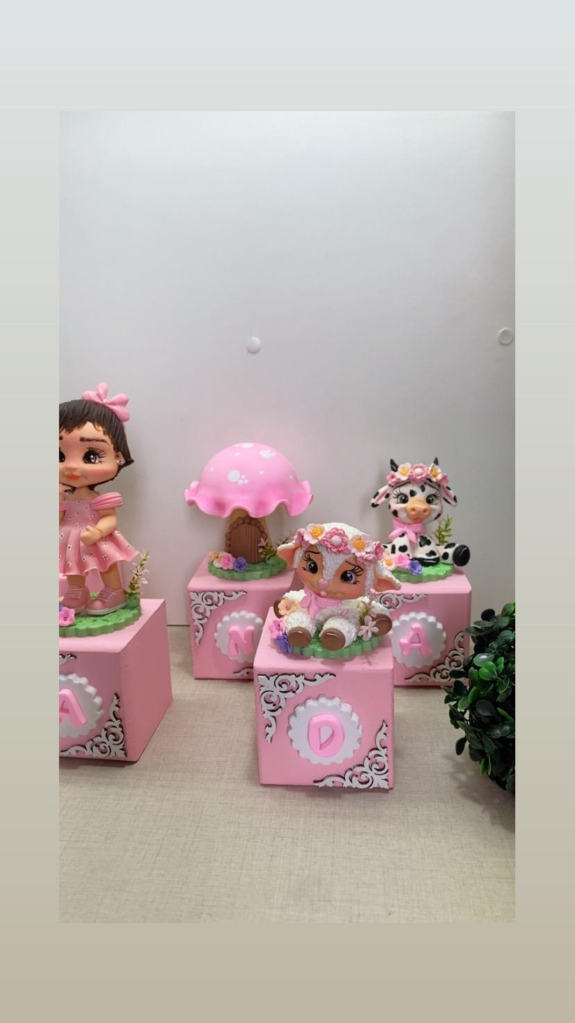 Cubos personalizados infantil para decoração