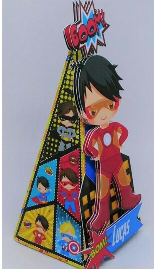Kit 40 Peças - Super Herois Cute + Brinde