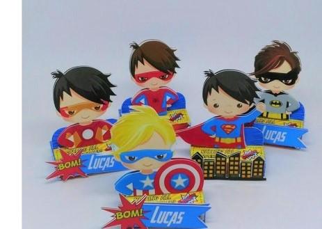 Kit 40 Peças - Super Herois Cute + Brinde