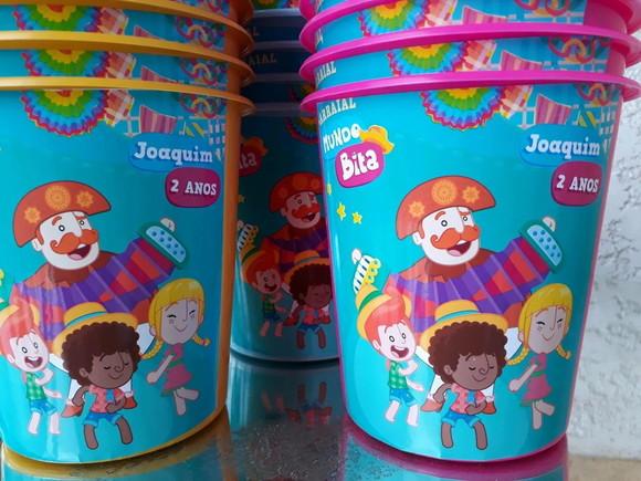 Balde de Pipoca - 1lt - Arraiá do Mundo Bita