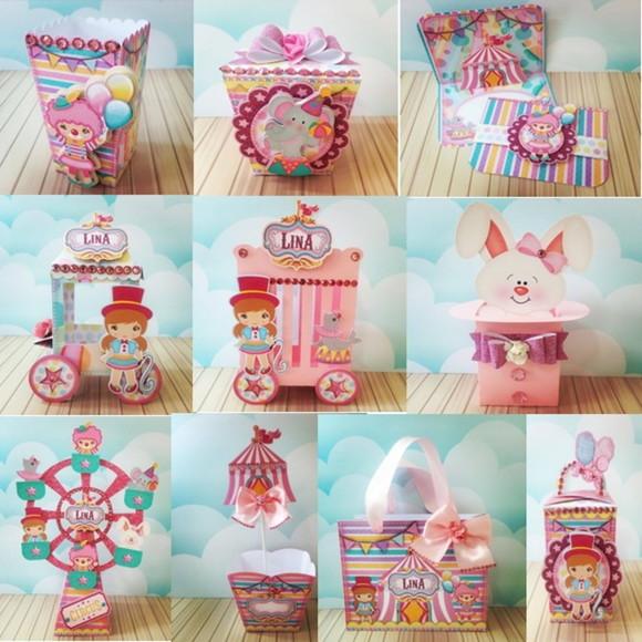 Kit 40 Peças - Circo Rosa