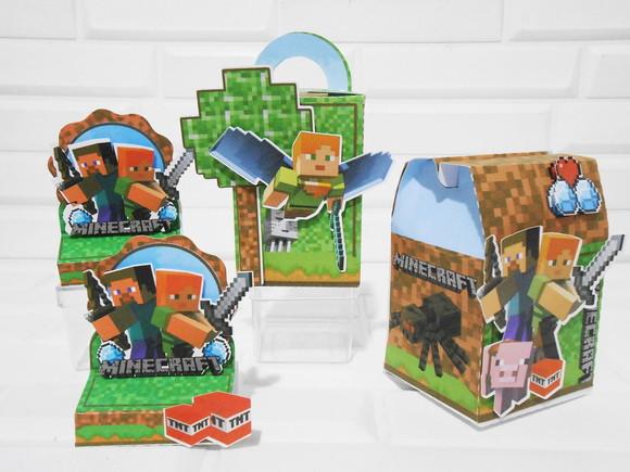 Kit 40 Peças - Minecraft